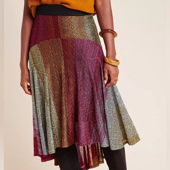 Anthropologie Dresses & Skirts - Anthropologie Skirt Cecilia Prado Asymmetrical size large bohemian multicolor